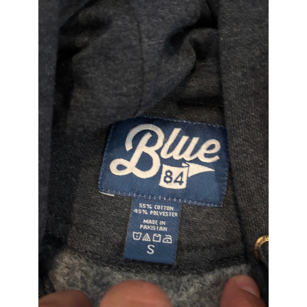 Blue 84 Sault Ste Marie Michigan Hoodie Mens Small Grey Upper Peninsula Pullover - Picture 3 of 7